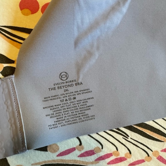 Evelyn & Bobbie Beyond Bra Moonstone Lace Purple Padded Size 2XL Plus LIKE NEW - Picture 7 of 8